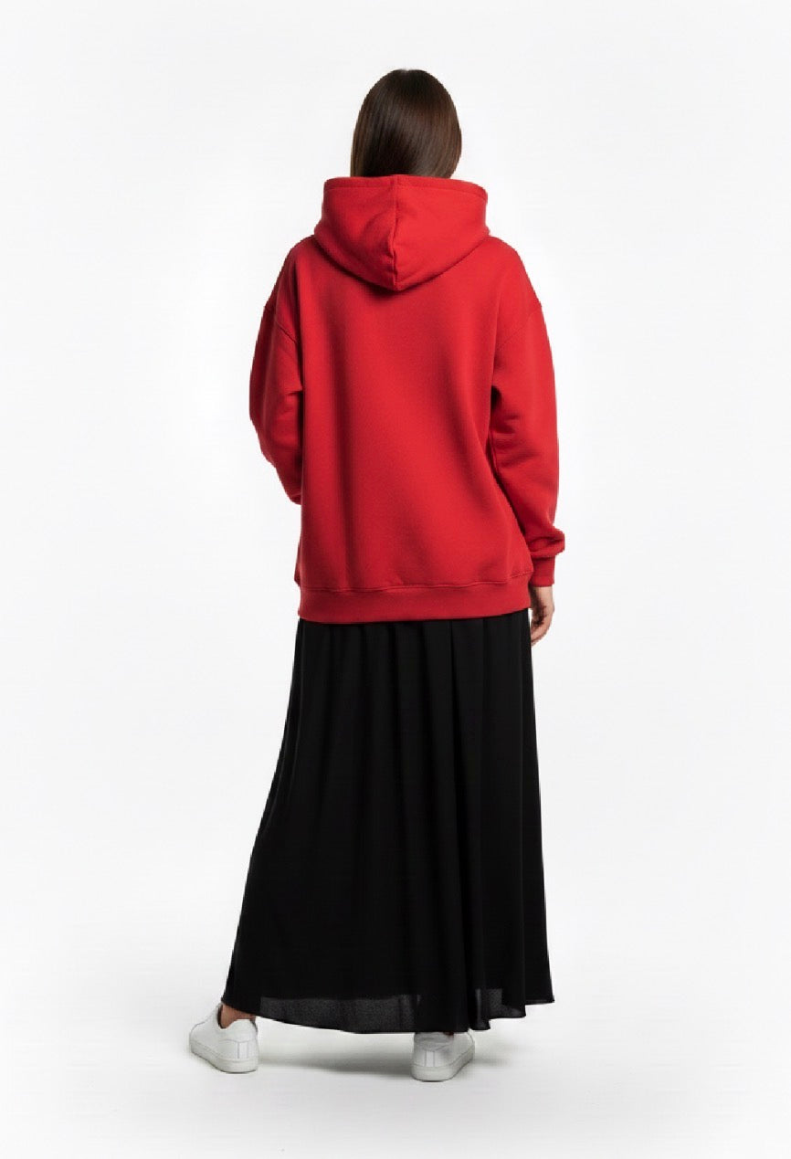 Hoodie Rouge — KATABOSS PARIS logo Tour Eiffel  homme femme