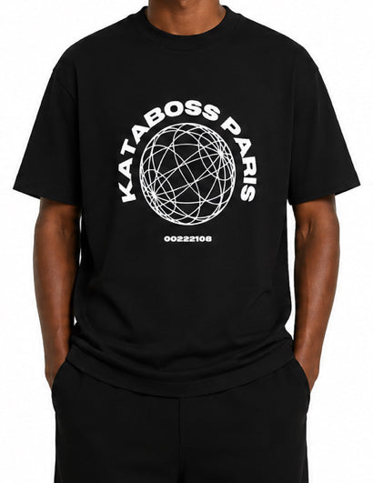 T-Shirt  Globe Noir – Édition Signature