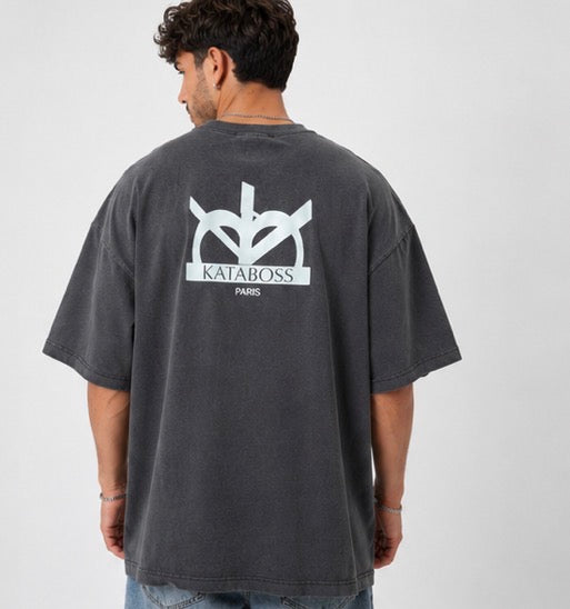 T-shirt Oversize Essential – Noir Vintage