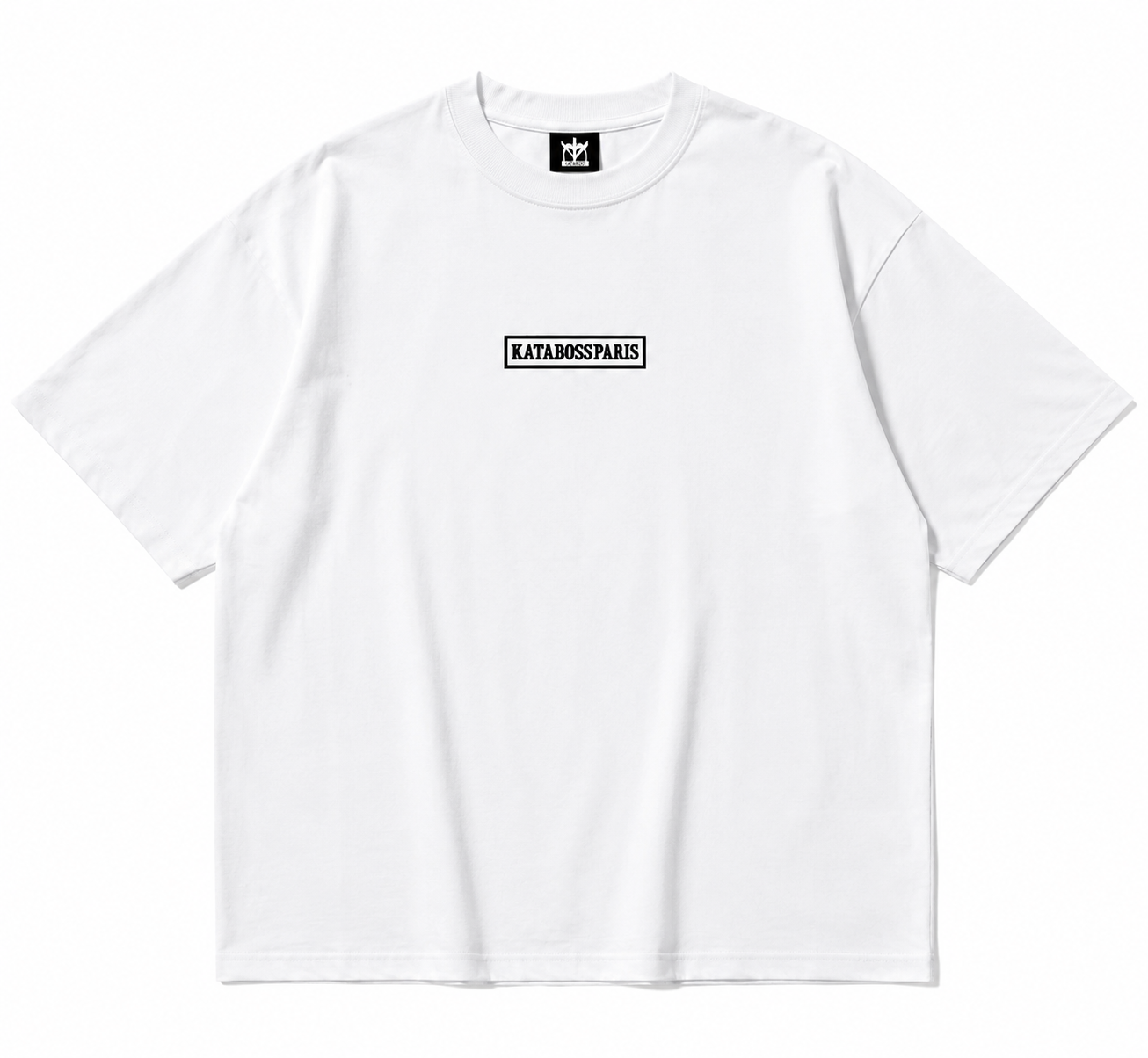 T-shirt k-écusson Oversize -Blanc