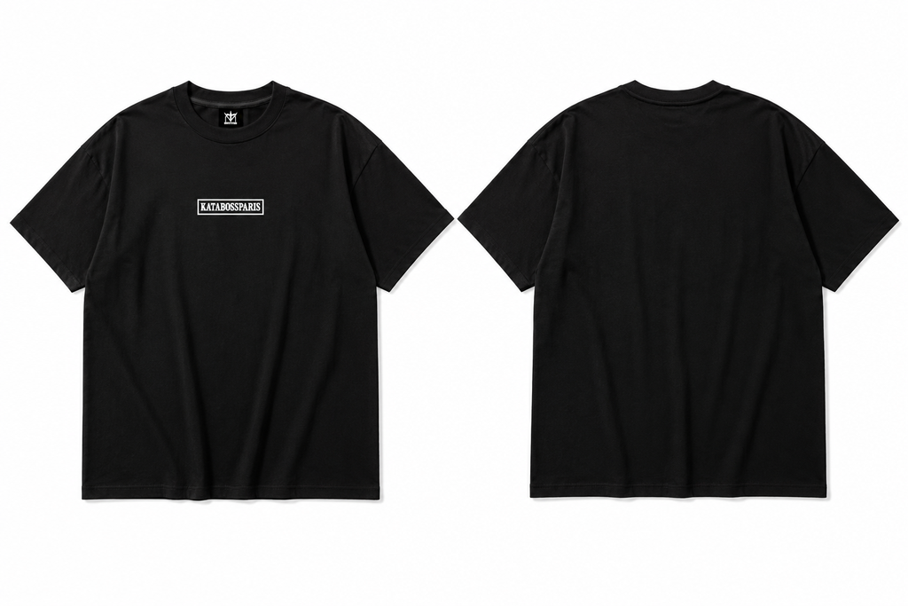 T-shirt k-écusson Oversize -Blanc