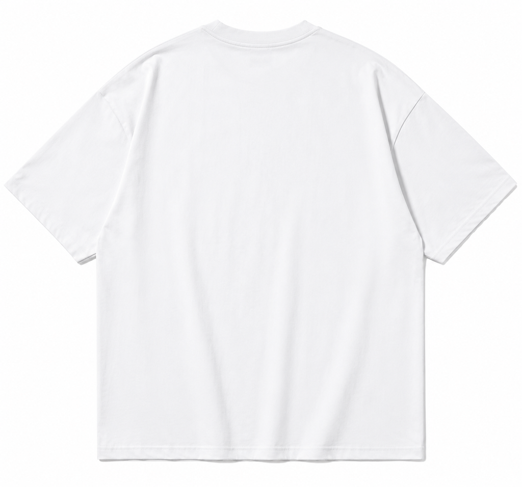 T-shirt k-écusson Oversize -Blanc