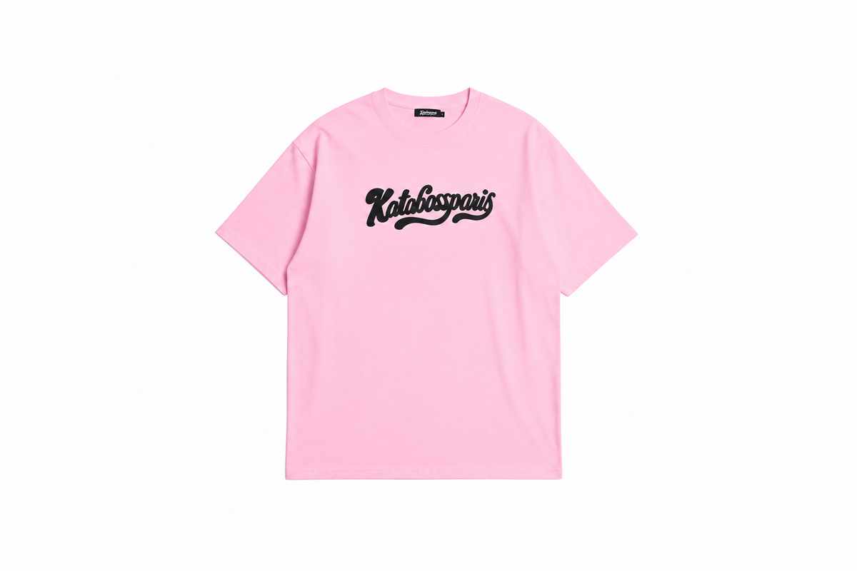 1.T-shirt rose signature