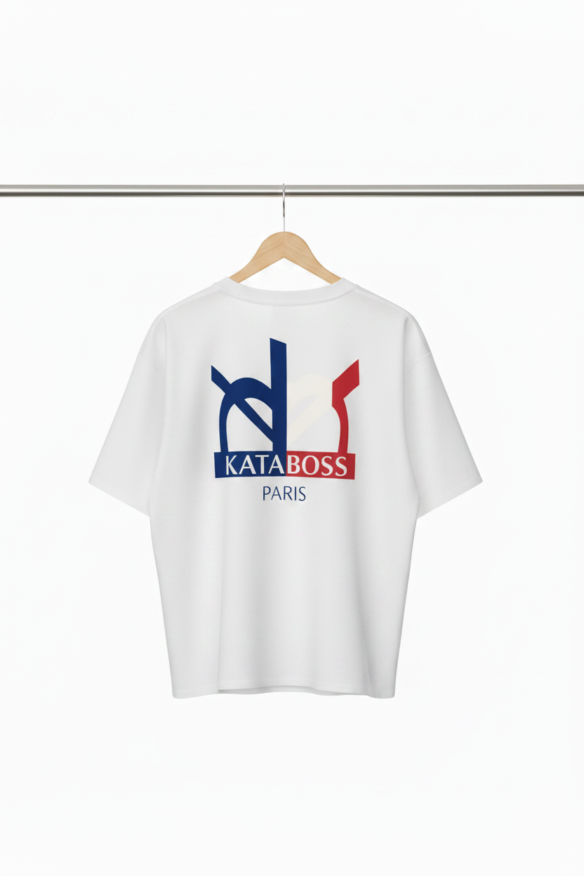 T-shirt oversize tricolore