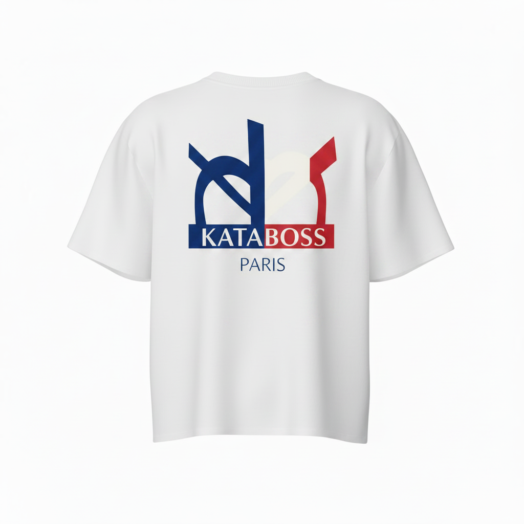 T-shirt oversize tricolore