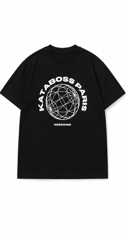 T-Shirt  Globe Noir – Édition Signature